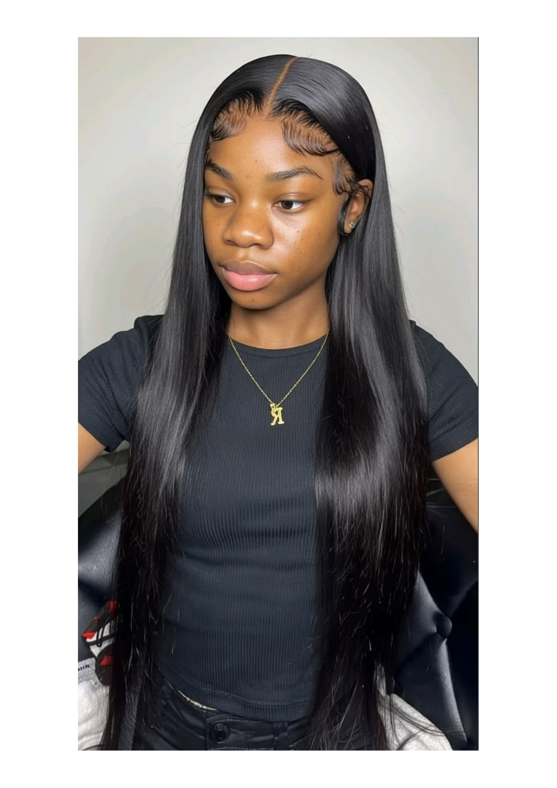 HD Lace Bone Straight Frontal