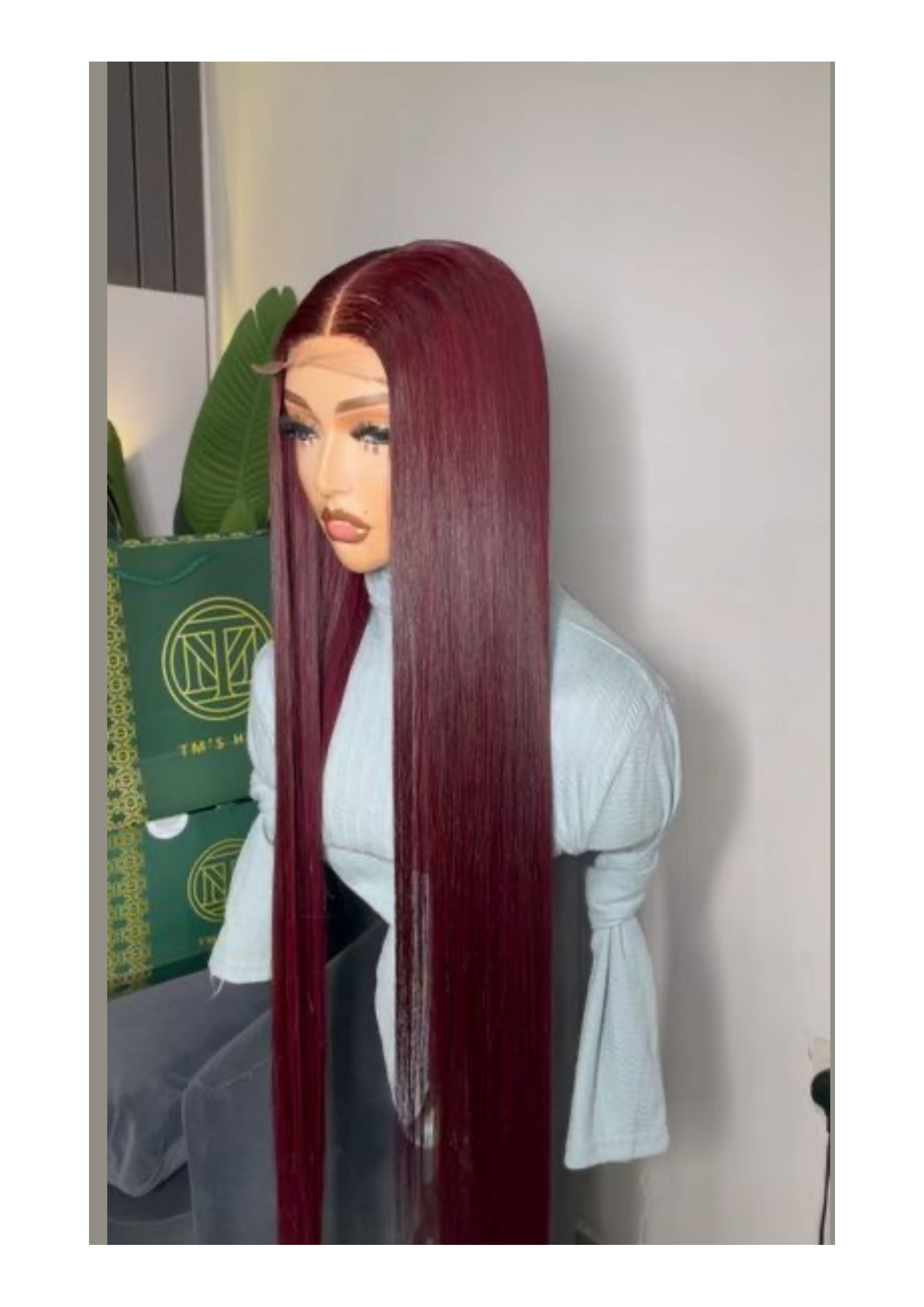 Two Tone 10" Bone Straight